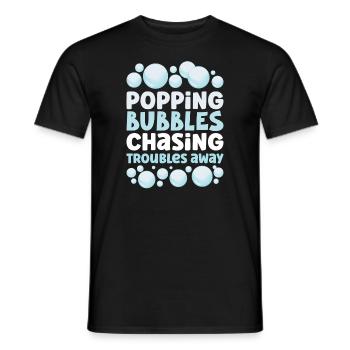 Soap Making Soap Boiler Soap Bubble Bubble - Men's T-Shirt - black - Front - AI Model Male 178 light (178cm)