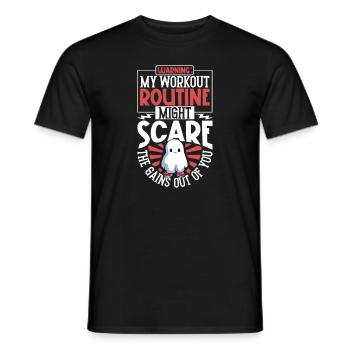 Bodybuilding Powerlifting Weightlifting Fitness - Men's T-Shirt - black - Front - AI Model Male 178 light (178cm)