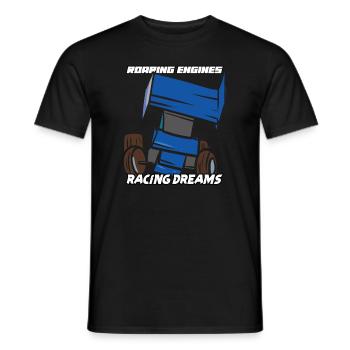 Sprint Car Mom Dirt Track Racing Renntag - Männer T-Shirt - Schwarz - Vorne - AI Model Male 178 light (178cm)