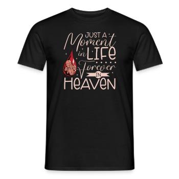 perte du nourrisson, fausse couche, conscience, - T-shirt homme - noir - Devant - AI Model Male 178 light (178cm)