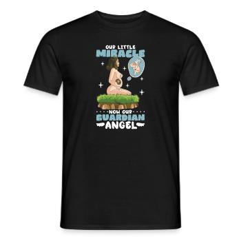 perte du nourrisson, fausse couche, conscience, - T-shirt homme - noir - Devant - AI Model Male 178 light (178cm)