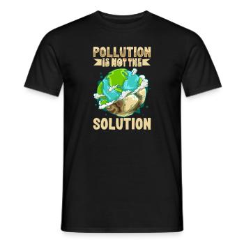 Klimawandel Umwelt Tag Der Erde Planet - Männer T-Shirt - Schwarz - Vorne - AI Model Male 178 light (178cm)