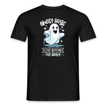 Paranormal Research Halloween Ghost Hunter - Men's T-Shirt - black - Front - AI Model Male 178 light (178cm)
