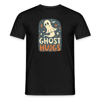 Paranormal Research Halloween Ghost Hunter - Men's T-Shirt - black - Front - AI Model Male 178 light (178cm)