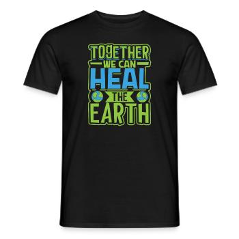 Changement climatique Environnement Jour de la Terre Planète - T-shirt homme - noir - Devant - AI Model Male 178 light (178cm)