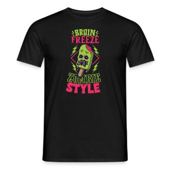 Eiscreme-liebhaber Lustiges Eis Ich Liebe - Männer T-Shirt - Schwarz - Vorne - AI Model Male 178 light (178cm)