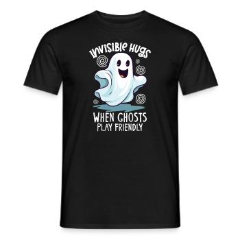 Paranormal Research Halloween Ghost Hunter - Men's T-Shirt - black - Front - AI Model Male 178 light (178cm)
