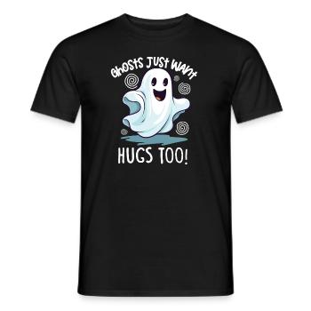 Paranormal Research Halloween Ghost Hunter - Men's T-Shirt - black - Front - AI Model Male 178 light (178cm)