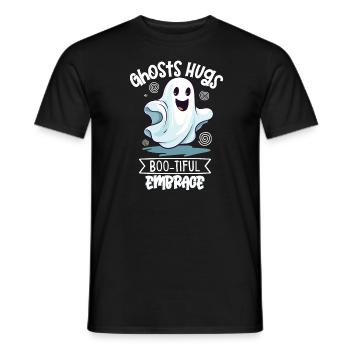Paranormal Research Halloween Ghost Hunter - Men's T-Shirt - black - Front - AI Model Male 178 light (178cm)