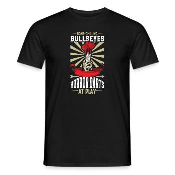 Scary Darts Darts Player Dartboard Darts Board - Men's T-Shirt - black - Front - AI Model Male 178 light (178cm)