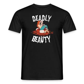 Creepy Sirens, Horror Mermaid, Creepy - Men's T-Shirt - black - Front - AI Model Male 178 light (178cm)