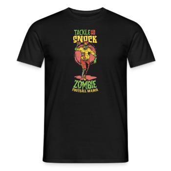 Horror Zombie Player Zombie Linebacker Soccer - T-shirt homme - noir - Devant - AI Model Male 178 light (178cm)