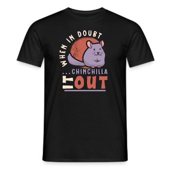 Chinchilla Propriétaire Chinchilla Enthusiast - T-shirt homme - noir - Devant - AI Model Male 178 light (178cm)