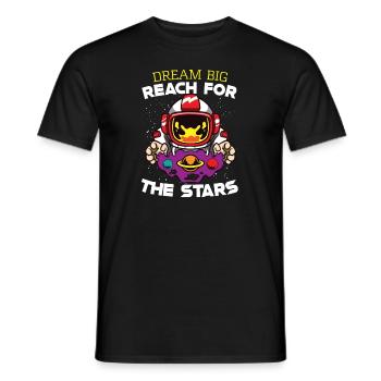 Astronaute Astronomie Système solaire Space Kids - T-shirt homme - noir - Devant - AI Model Male 178 light (178cm)