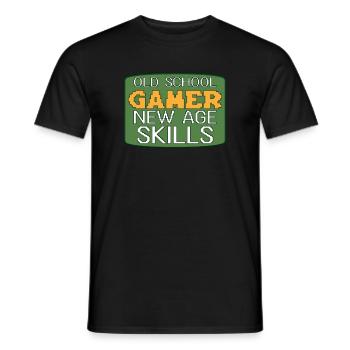 Drôle de culture du jeu rétro - T-shirt homme - noir - Devant - AI Model Male 178 light (178cm)