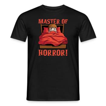 Horror Movie Gift Idea Scary Movies True Crime - Men's T-Shirt - black - Front - AI Model Male 178 light (178cm)