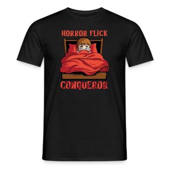 Horror Movie Gift Idea Scary Movies True Crime - Men's T-Shirt - black - Front - AI Model Male 178 light (178cm)