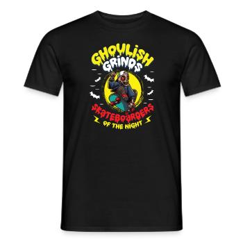 Horror Skateboarder Halloween Skateboard Cadeau - T-shirt homme - noir - Devant - AI Model Male 178 light (178cm)