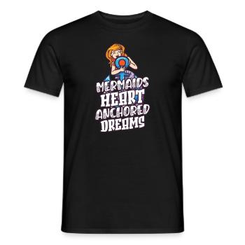 Sirène Queen Sea Royal Ocean Monarque - T-shirt homme - noir - Devant - AI Model Male 178 light (178cm)