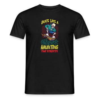 Horror Skateboarder Halloween Skateboard Cadeau - T-shirt homme - noir - Devant - AI Model Male 178 light (178cm)