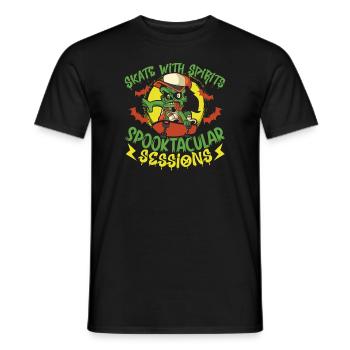 Horror Skateboarder Halloween Skateboard Cadeau - T-shirt homme - noir - Devant - AI Model Male 178 light (178cm)