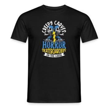 Horror Skateboarder Halloween Skateboard Cadeau - T-shirt homme - noir - Devant - AI Model Male 178 light (178cm)