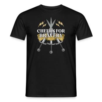 Chevaliers Chevaliers Armure médiévale de la Renaissance - T-shirt homme - noir - Devant - AI Model Male 178 light (178cm)
