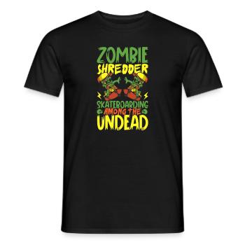 Horror Skateboarder Halloween Skateboard Cadeau - T-shirt homme - noir - Devant - AI Model Male 178 light (178cm)