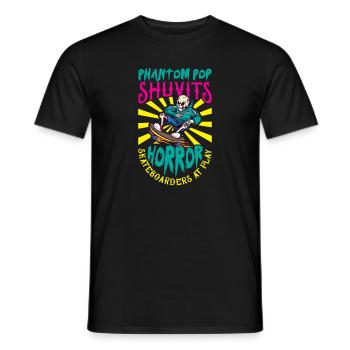Horror Skateboarder Halloween Skateboard Cadeau - T-shirt homme - noir - Devant - AI Model Male 178 light (178cm)