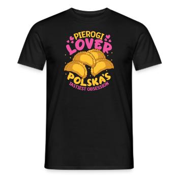 Pierogi Polish Food Polish heritage Polska Food - Männer T-Shirt - Schwarz - Vorne - AI Model Male 178 light (178cm)