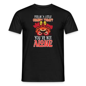 Crab crab crab whisperer crab hunting fisherman - Men's T-Shirt - black - Front - AI Model Male 178 light (178cm)