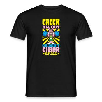 Tenue de pom-pom girl - T-shirt homme - noir - Devant - AI Model Male 178 light (178cm)