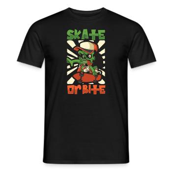 Horror Skateboarder Halloween Skateboard Cadeau - T-shirt homme - noir - Devant - AI Model Male 178 light (178cm)