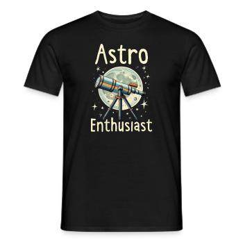 Astrophotographie Astronomy Space Camera - T-shirt homme - noir - Devant - AI Model Male 178 light (178cm)