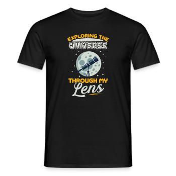 Astrophotographie Astronomy Space Camera - T-shirt homme - noir - Devant - AI Model Male 178 light (178cm)