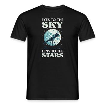 Astrophotographie Astronomy Space Camera - T-shirt homme - noir - Devant - AI Model Male 178 light (178cm)