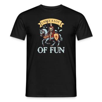 Ritterritter Mittelalterliche Renaissance-rüstung - Männer T-Shirt - Schwarz - Vorne - AI Model Male 178 light (178cm)
