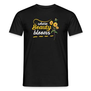 Texas Wildflowers Season Fields Flowers Texas - Men's T-Shirt - black - Front - AI Model Male 178 light (178cm)