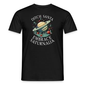 Saturnalia Miracle Ancient Rome and Julius Caesar - Men's T-Shirt - black - Front - AI Model Male 178 light (178cm)