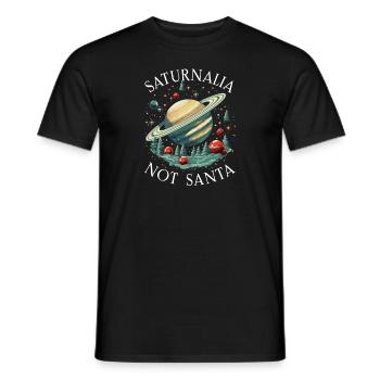 Saturnalia Miracle Ancient Rome and Julius Caesar - Men's T-Shirt - black - Front - AI Model Male 178 light (178cm)
