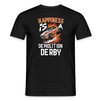 Demo Derby Demolition Derby Demolition Derby - Men's T-Shirt - black - Front - AI Model Male 178 light (178cm)