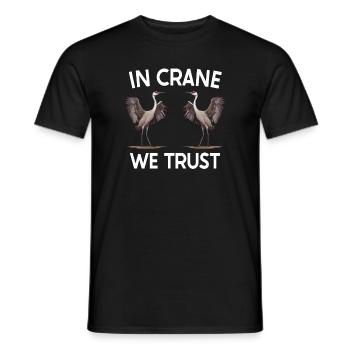 Sandhill Crane Lovers Bird Watching - Men's T-Shirt - black - Front - AI Model Male 178 light (178cm)