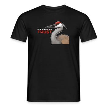 Sandhill Kranichliebhaber Vogelbeobachtung - Männer T-Shirt - Schwarz - Vorne - AI Model Male 178 light (178cm)