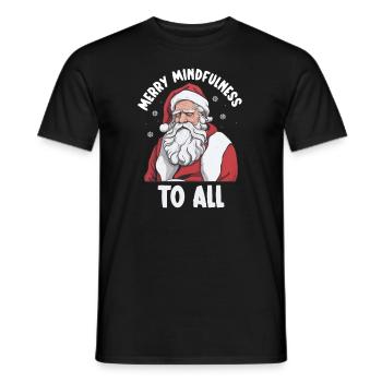 Mental Health Christmas Anti-Christmas - Men's T-Shirt - black - Front - AI Model Male 178 light (178cm)