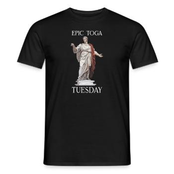 Jules César Histoire romaine Empire romain - T-shirt homme - noir - Devant - AI Model Male 178 light (178cm)