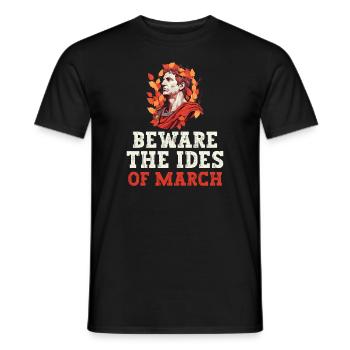 Julius Caesar Roman History Roman Empire - Men's T-Shirt - black - Front - AI Model Male 178 light (178cm)