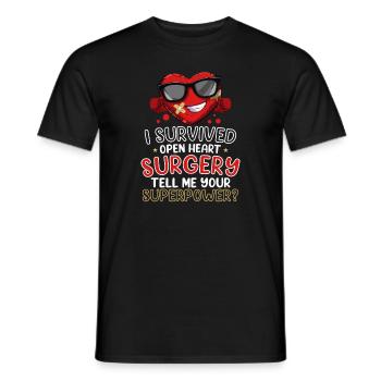 Gesunder Herzschlag Februar-herzbewusstsein - Männer T-Shirt - Schwarz - Vorne - AI Model Male 178 light (178cm)