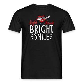 Healthy Heartbeat February Heart Awareness - Men's T-Shirt - black - Front - AI Model Male 178 light (178cm)