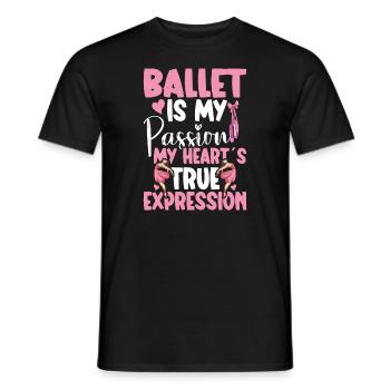 Ballett Ballerina Tanz Tänzerin Tanz Ballett - Männer T-Shirt - Schwarz - Vorne - AI Model Male 178 light (178cm)