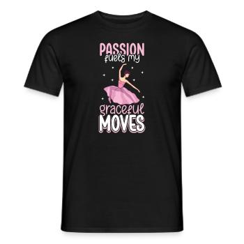 Ballett Ballerina Tanz Tänzerin Tanz Ballett - Männer T-Shirt - Schwarz - Vorne - AI Model Male 178 light (178cm)